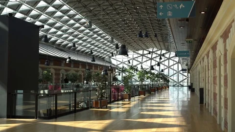 Inside of a plaza Stock Footage 73797809