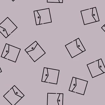 Inside pocket line vector seamless pattern イラスト素材