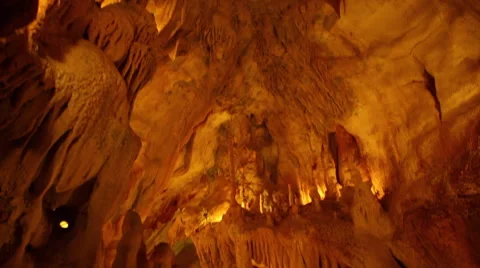 Inside Portugal's Coin Cave Stock Footage 58232534