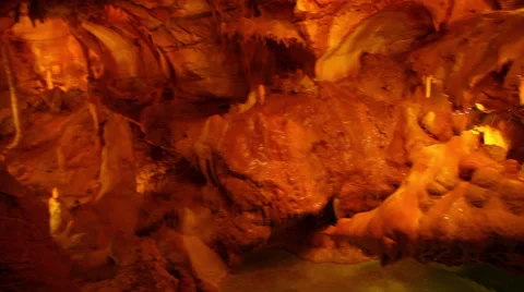 Inside Portugal's Coin Cave Stock Footage 58232535