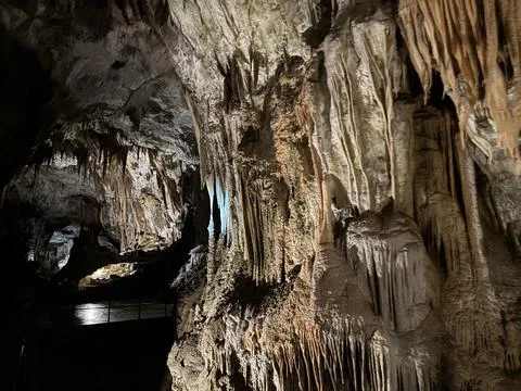 Inside Postojna Cave in Slovenia Stock-Fotos