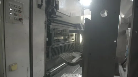 Inside a Printing Plant Vídeo Stock 60859835