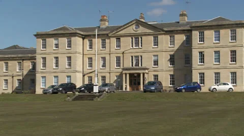 Inside private hospital grounds Stock Footage 25273450