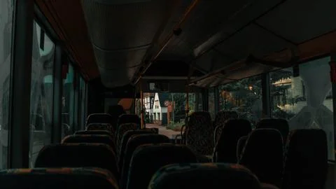 Inside a public bus Stock Photos