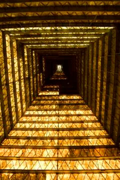 Inside pyramid Stock Photos