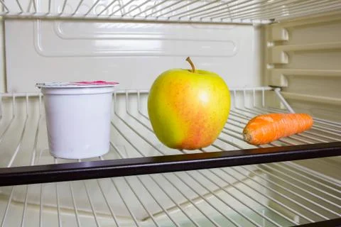 Inside the refrigerator Stock Photos