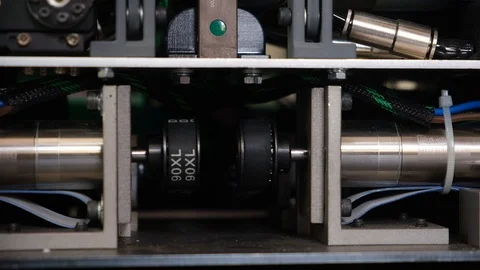 Inside of robot close up Stock Footage 113344849