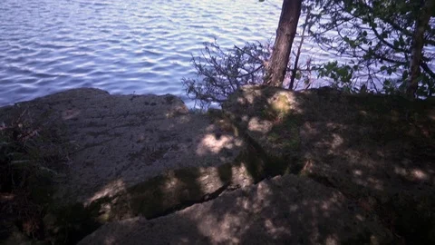 Inside of a Rock Pans To Quarry Cinematic 動画素材 109656981
