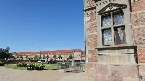 Inside the Rosenborg Castle, an important landmark of Copenhagen Stock Footage 99686213