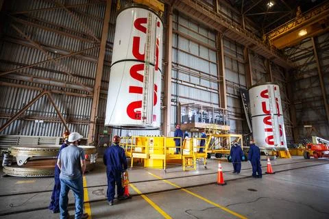 Inside the Rotation, Processing and Surge Facility at NASAs Kennedy Space.. Foto stock