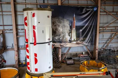 Inside the Rotation, Processing and Surge Facility at NASAs Foto stock