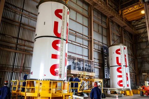 Inside the Rotation, Processing and Surge Facility at NASAs Foto stock