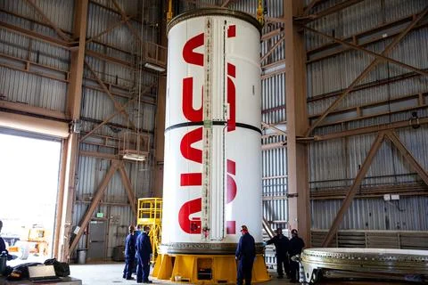 Inside the Rotation, Processing and Surge Facility at NASAs Kennedy Space C.. Foto stock