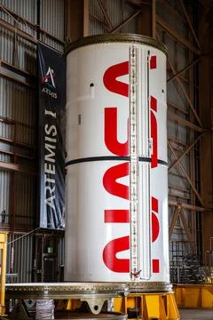 Inside the Rotation, Processing and Surge Facility at NASAs Kennedy Space C.. Foto stock
