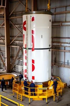 Inside the Rotation, Processing and Surge Facility at NASAs Kennedy Space C.. Foto stock