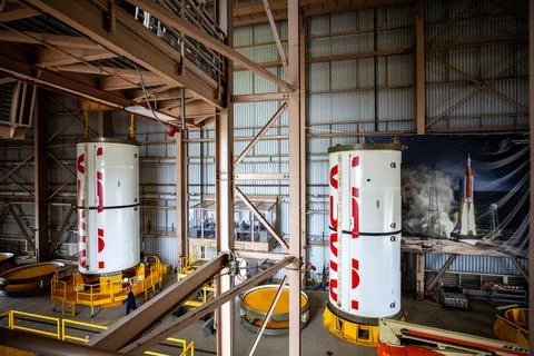 Inside the Rotation, Processing and Surge Facility at NASAs Kennedy Space C.. Foto stock
