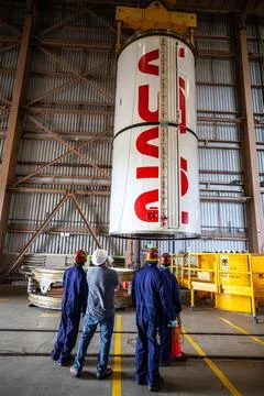 Inside the Rotation, Processing and Surge Facility at NASAs Kennedy Space C.. Foto stock