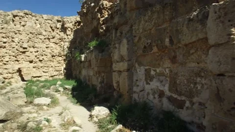 Inside the ruins of ancient Salamis. Cyprus. DJI-0243-01 Stockbeeldmateriaal 137359082