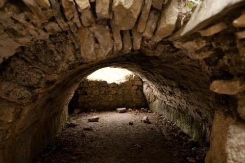 Inside the ruins Stock Photos