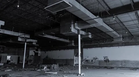 Inside of rundown business Stock-Footage 45305454
