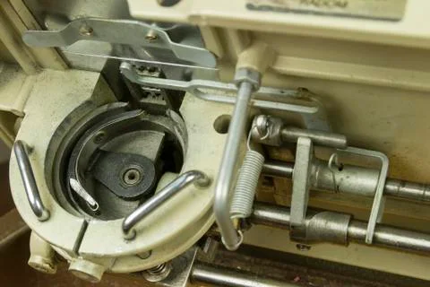 Inside sewing machine Stock Photos
