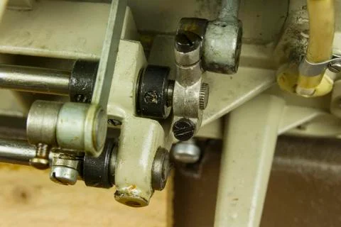 Inside sewing machine Stock Photos