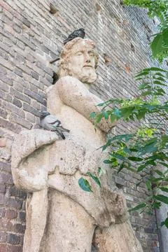 Inside the Sforza Castle Stock Photos