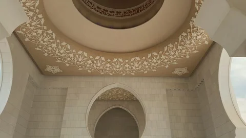 Inside Sheikh Zayed Grand Mosque Stock Footage 327468342
