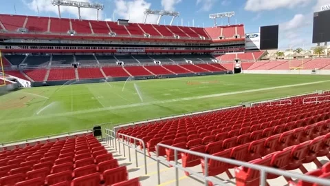 INSIDE SHOT FROM THE STANDS OF RAY JAY STADIUM Видео 154482257