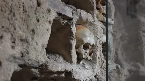 Inside the Skull Tower _1 Stock Footage 8965880