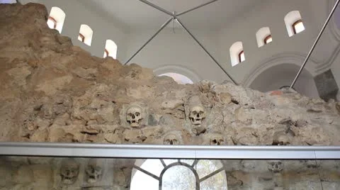 Inside the Skull Tower _7 Stock Footage 8967230