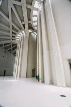 Inside the skyscraper Olympic Park, the observation tower in Beijing Stock Photos