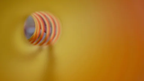 Inside of slinky Stock Footage 93519343