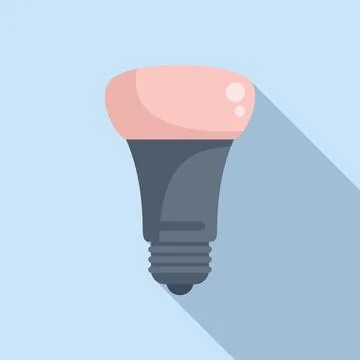 Inside smart bulb icon flat vector. Home illumination 스톡 일러스트