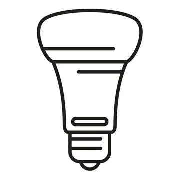 Inside smart bulb icon outline vector. Home illumination Stock Illustration