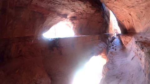 Inside the Soldier Pass Cave Stock Footage 279132279