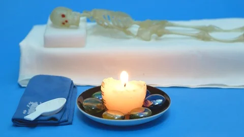 Inside spa massage salon wellness concept Stock Footage 100594832