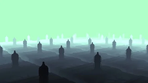 Inside the spacecraft design. 1920x1080. Future power station Stock Footage 107917189