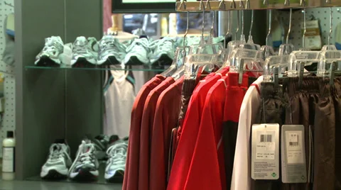 Inside sporting goods store (6 of 7) Stock Footage 32031475