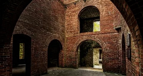 Inside squire's castle Stock Photos