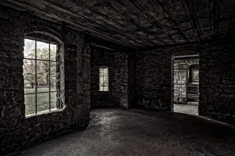 Inside squire's castle Stock Photos