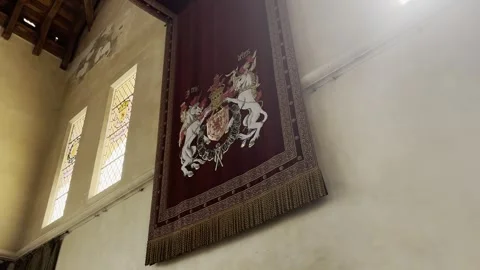 Inside Stirling Castle Stock Footage 310914470