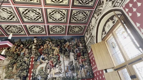 Inside Stirling Castle Stock Footage 310914507