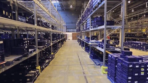 Inside storage warehouse Stock Footage 65040584