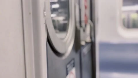 Inside subway focus Video stock 196849107