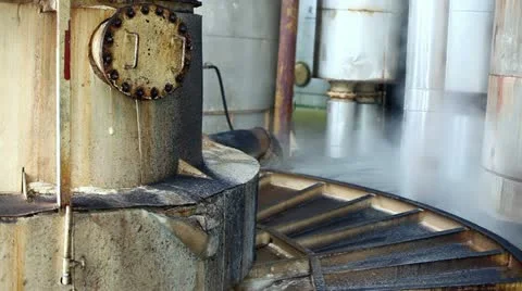 Inside of sugar factory Stock Footage 24670968