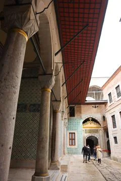 Inside Sultan's Harem Topkapi palace in Istanbul, Turkey Stock Photos