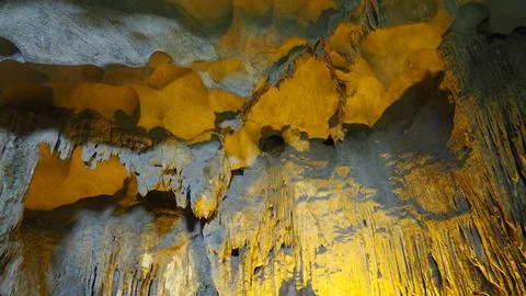 Inside Sung Sot Cave Stock Photos
