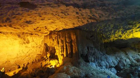 Inside Sung Sot Cave Stock Photos