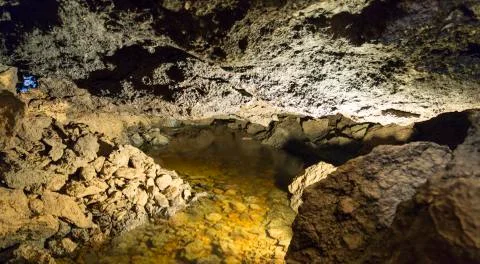 Inside Swedish Cave Stock Photos
